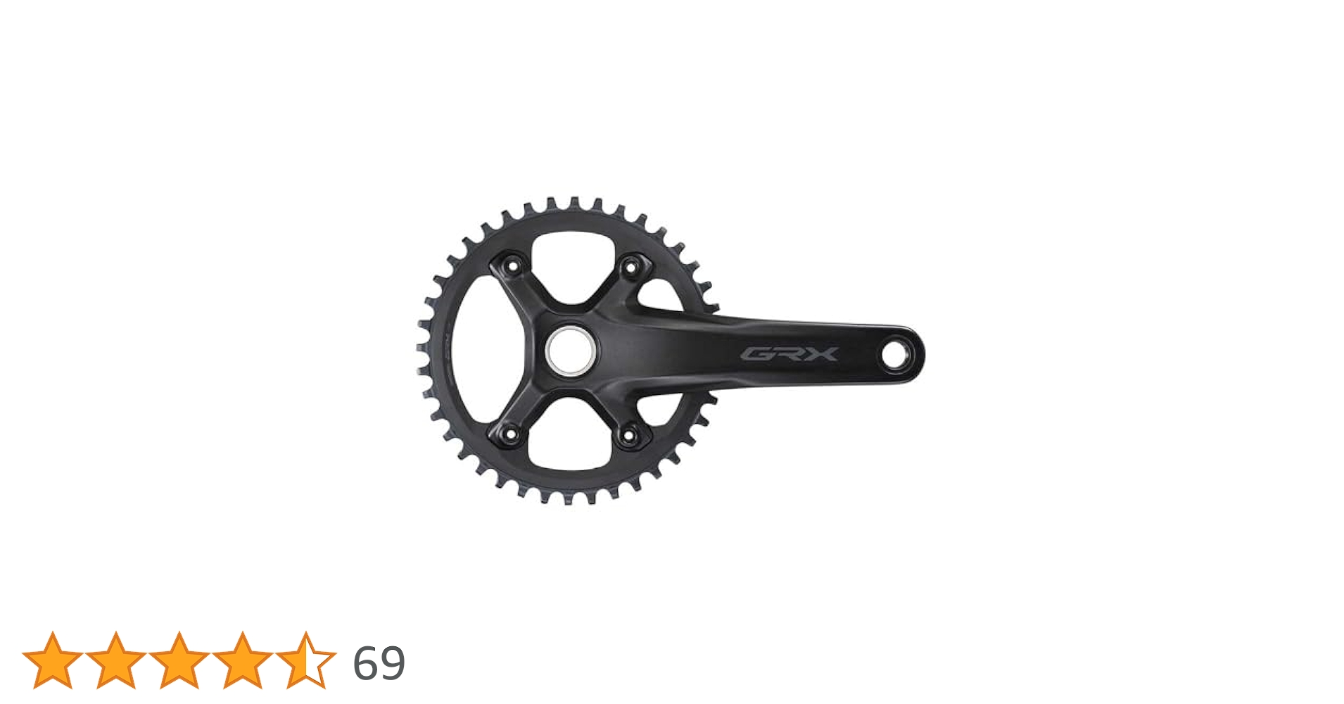 【説明文必読】GRX FC-RX600 クランクセット ブラック 1枚ギア Amazon | Shimano GRX FC-RX600-1 クランクセット - 165mm 11速